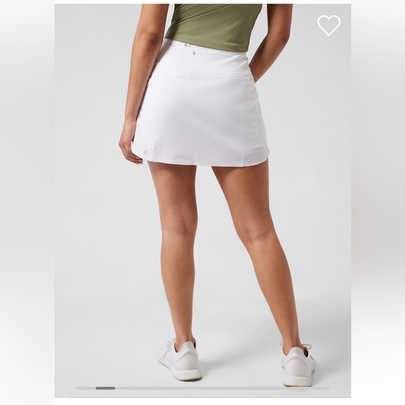 Athleta Run With It 14" Skort // Bright White - Picture 2 of 8